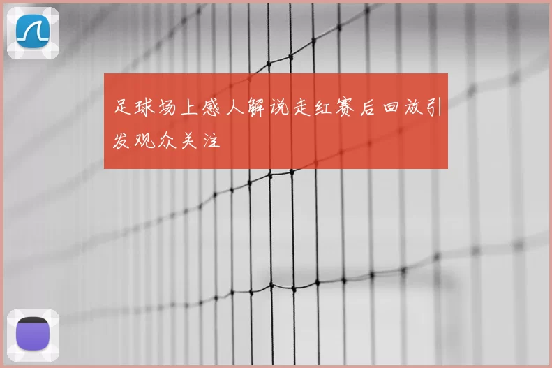 足球场上感人解说走红赛后回放引发观众关注